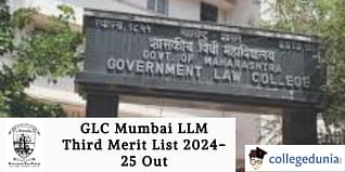 GLC Mumbai LLM Third Merit List 2024-25 Out; Check Direct Link Here